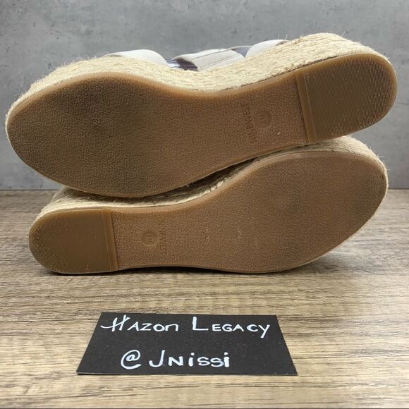 Nine West~Women’s~”Kushala”~Ivory~Wedge Sandals~Size 8M  - Picture 10 of 11